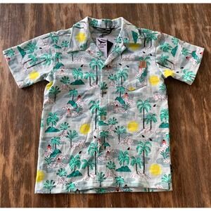 NWT American Hawk Kids Aloha Hawaiian Shirt Resort Core Beach 4T
